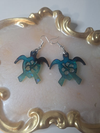 Boucles d'oreilles tortue