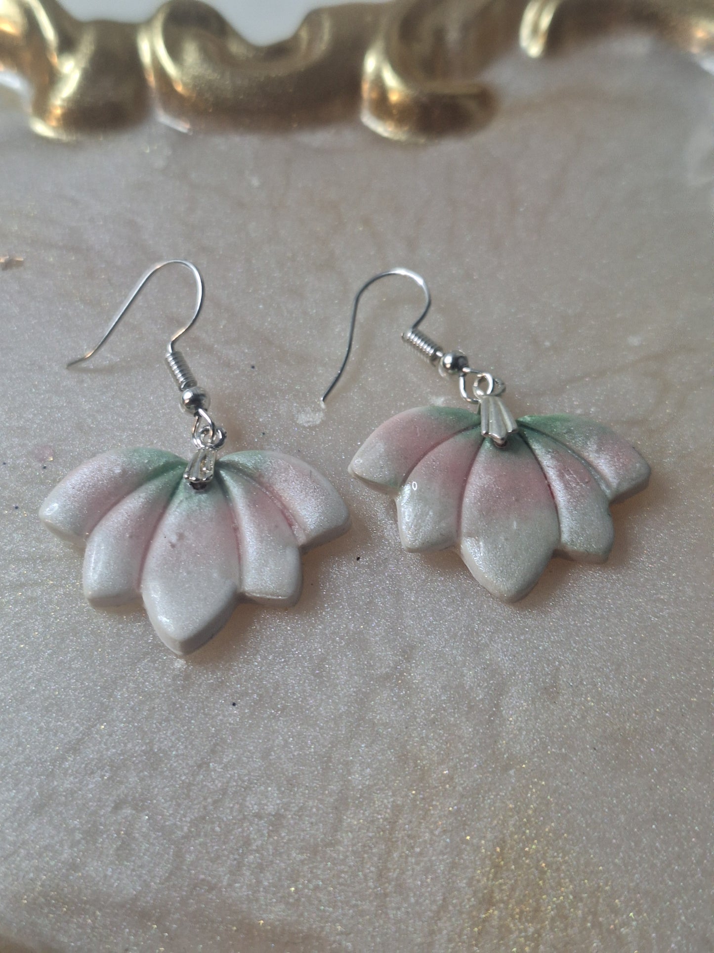 Boucles d'oreilles fleur de lotus