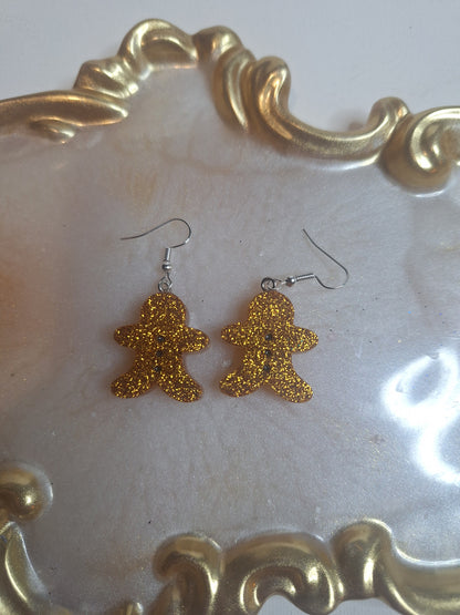 Boucles d'oreilles pain d épices