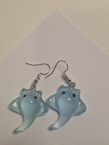 Boucles d'oreilles raie