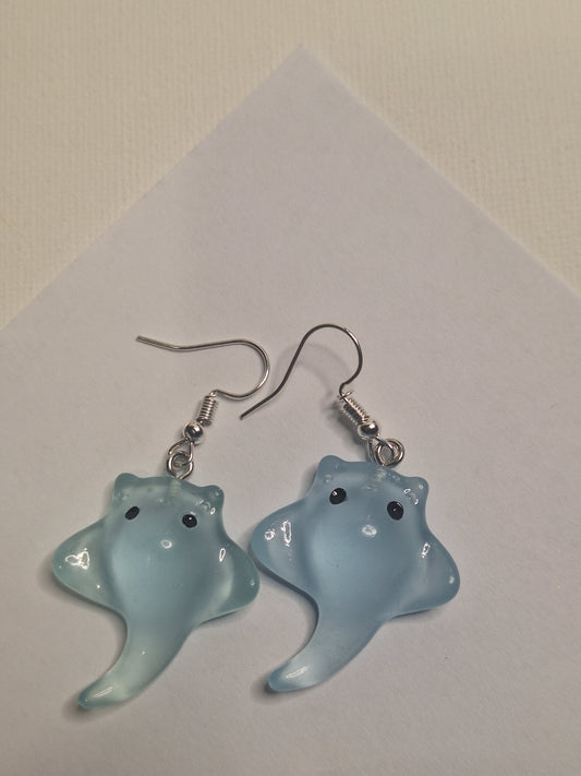 Boucles d'oreilles raie
