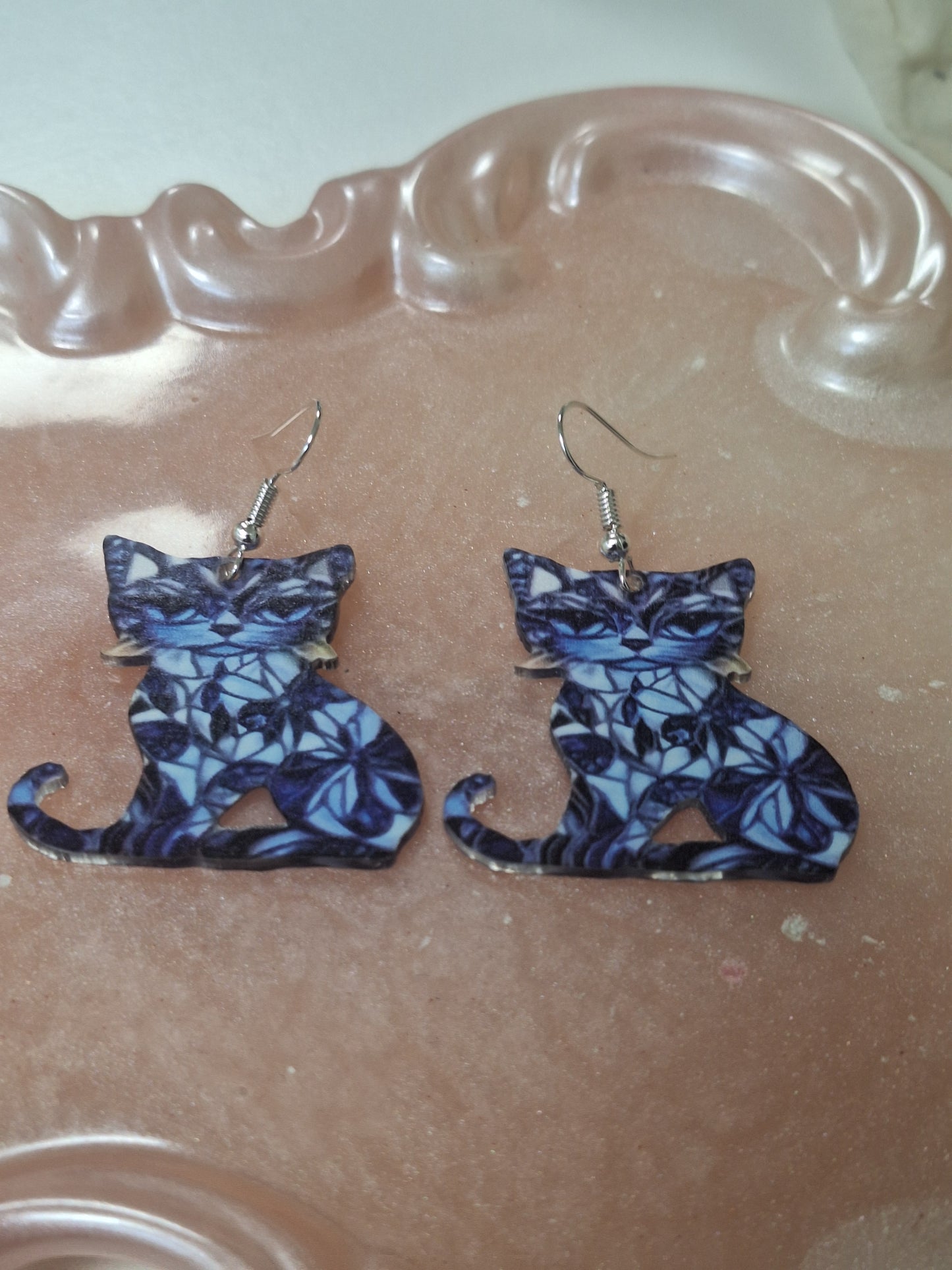 Boucles d'oreilles chat