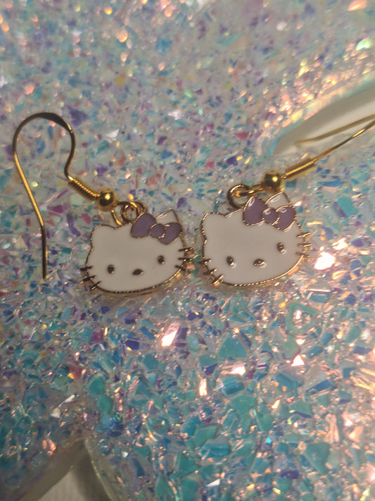 Boucle d oreille hello kitty