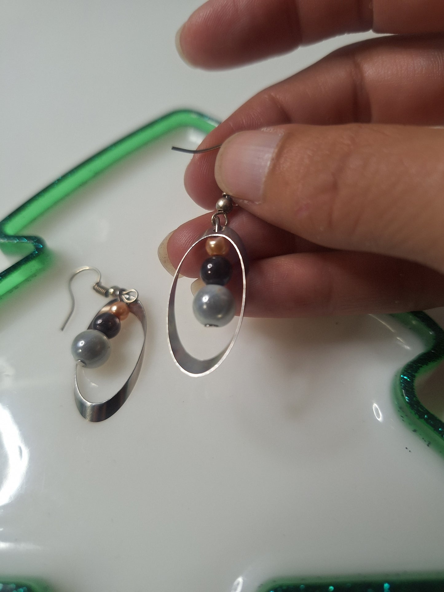 Boucles d'oreilles perles