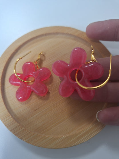 Boucles d oreilles 5 pétales