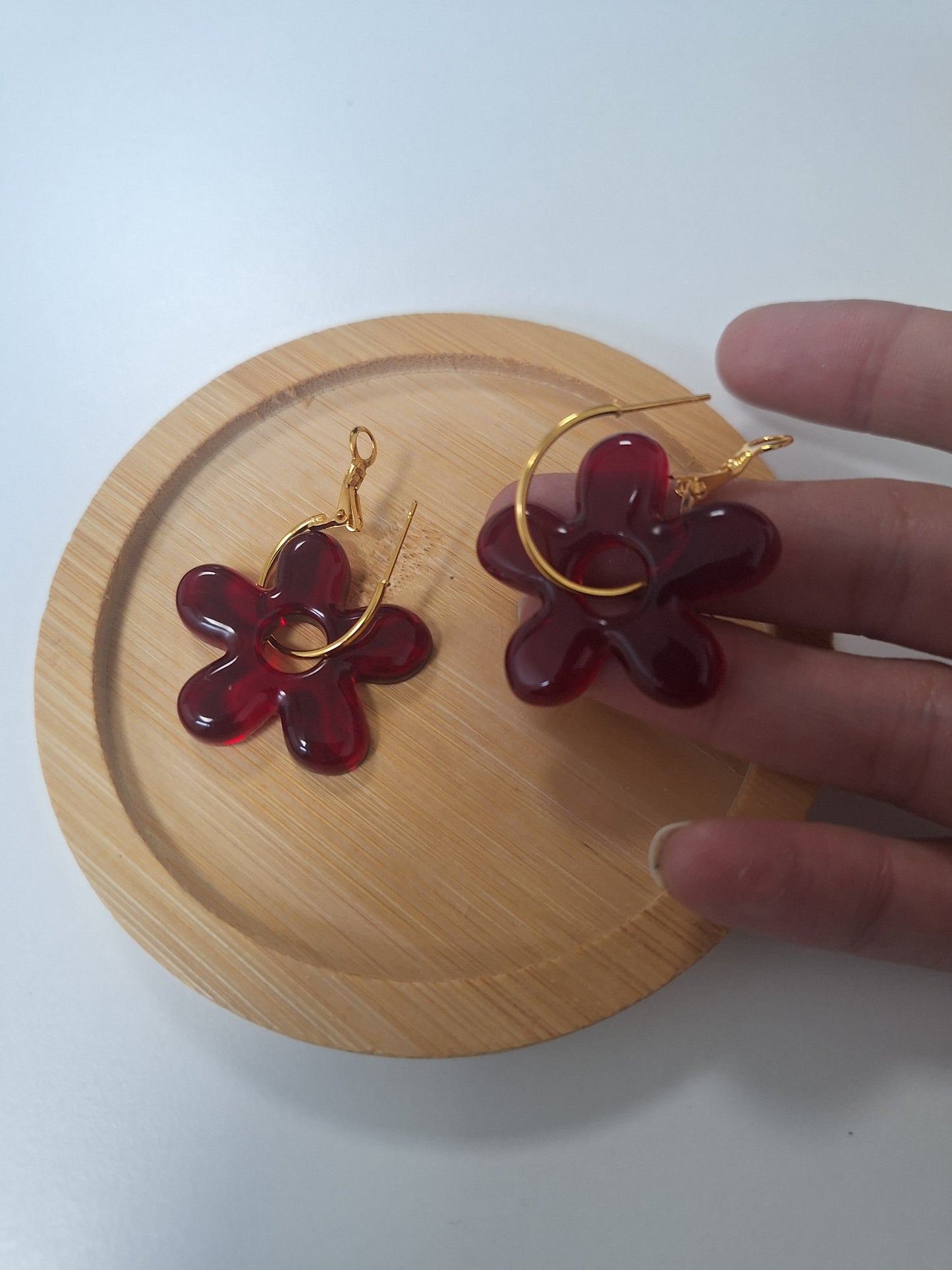 Boucles d oreilles 5 pétales