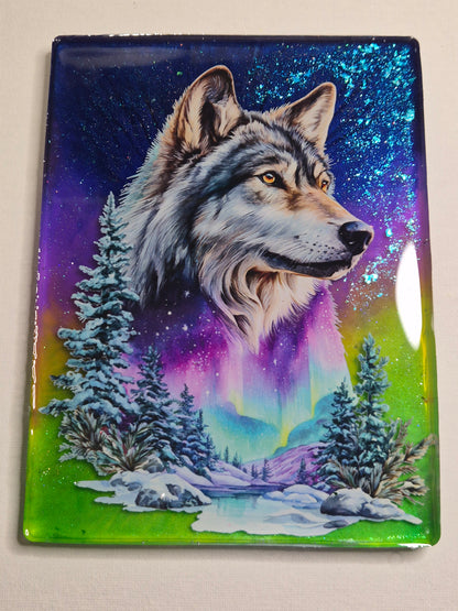 Décoration murale loup