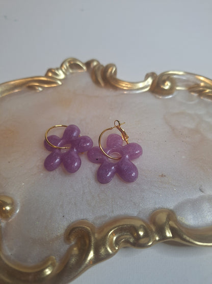 Boucles d oreilles 5 pétales