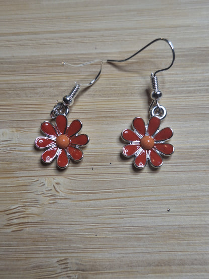 Boucles d'oreilles marguerite