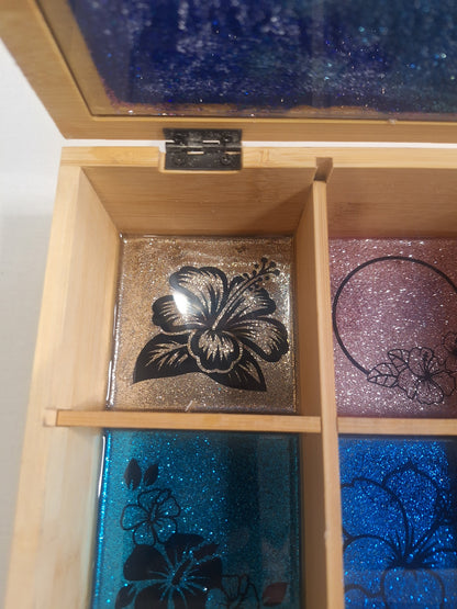 Boite de rangement hibiscus