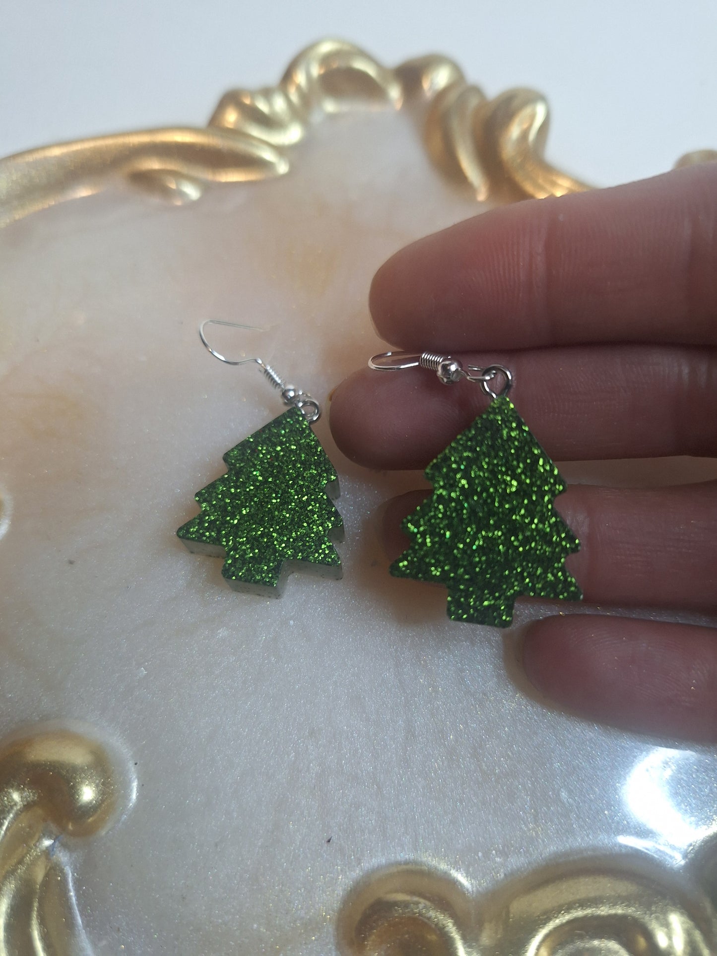Boucles d'oreilles sapin de Noël 🎄