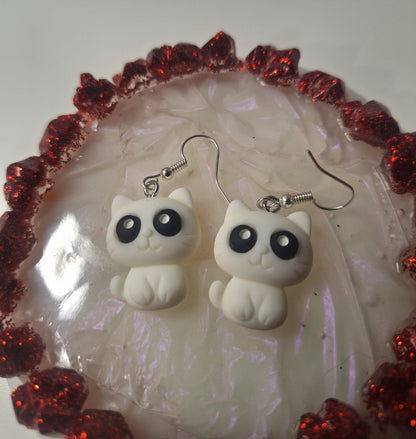 Boucles d'oreilles chat