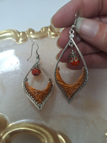 Boucles d'oreilles tressées