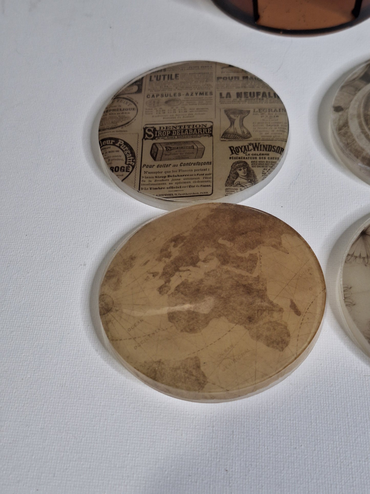 Dessous de verre tour du monde