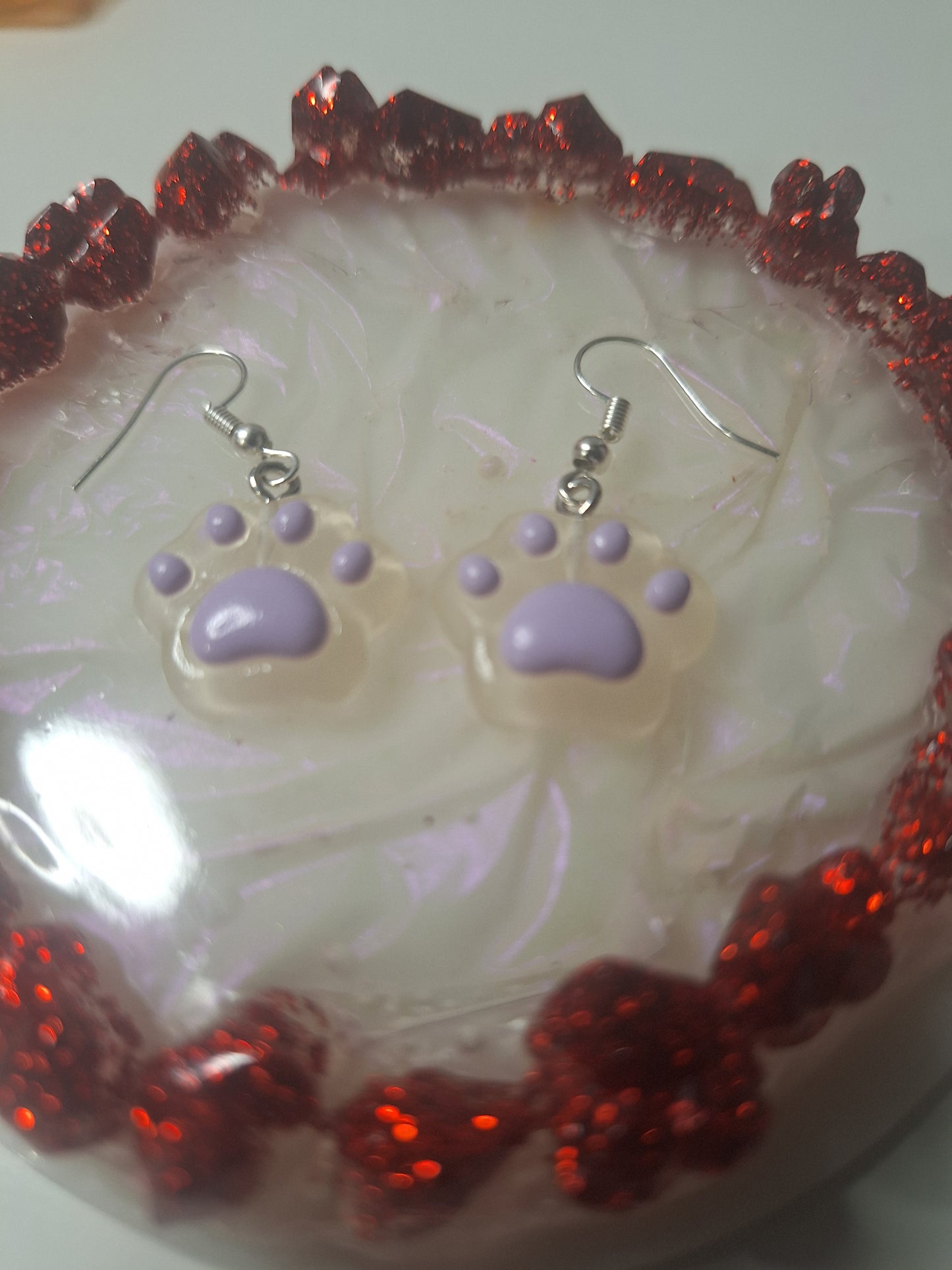 Boucles d'oreilles patte de chat