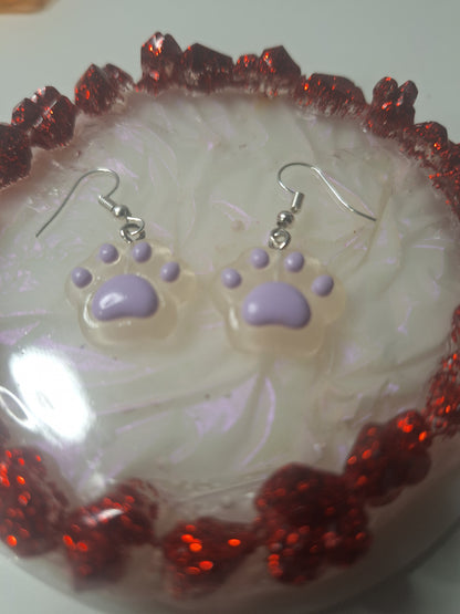 Boucles d'oreilles patte de chat