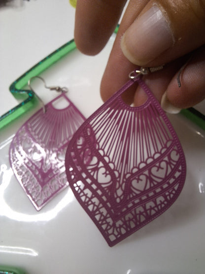Boucles d oreilles estampe
