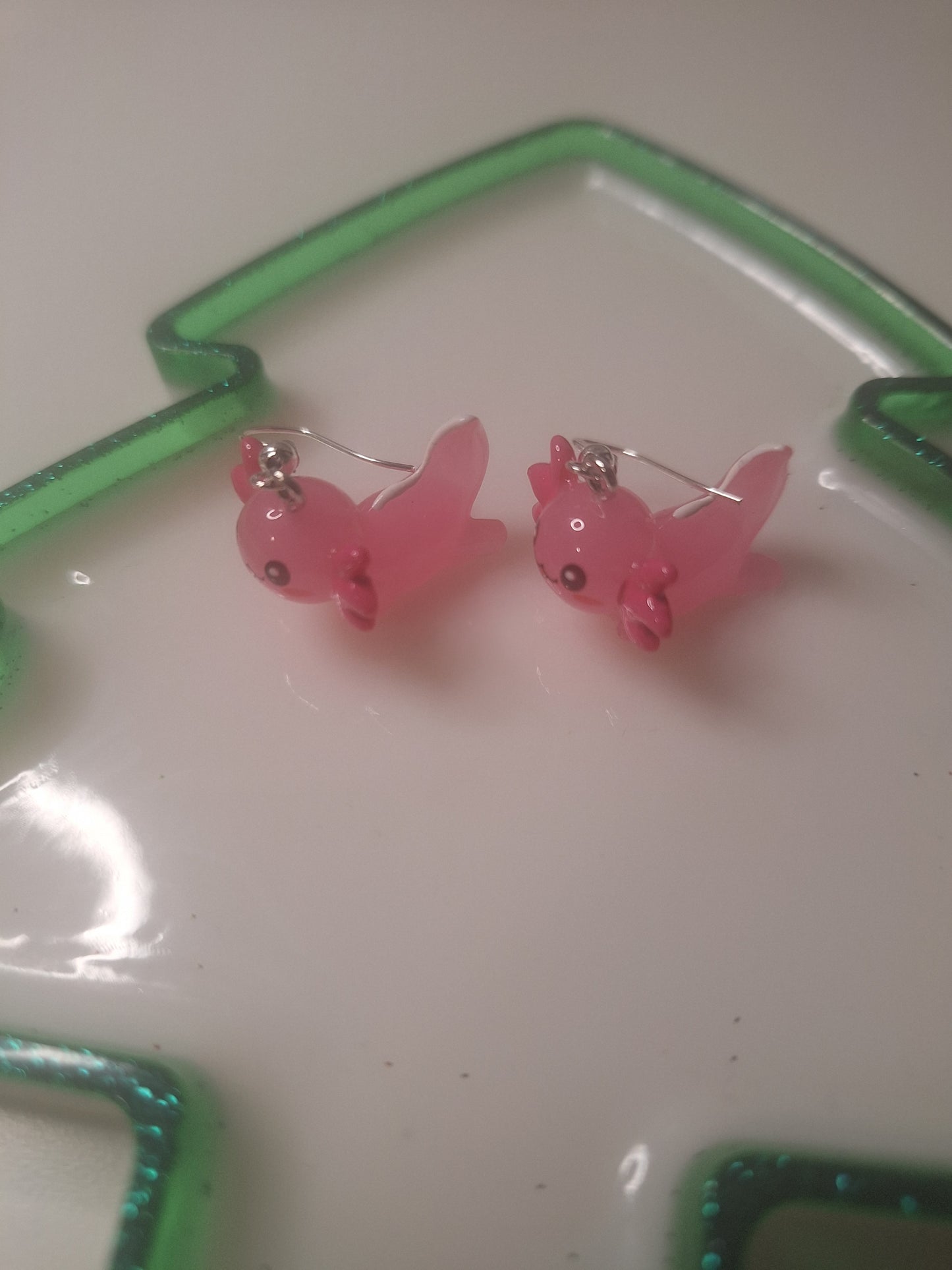 Boucles d'oreilles axolotl