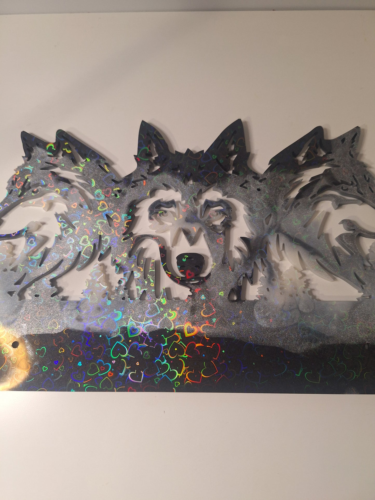 Suspension murale loup