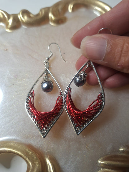 Boucles d'oreilles tressées