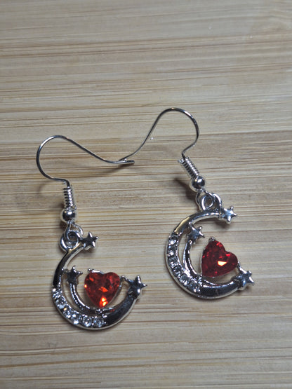 Boucles d'oreilles lune