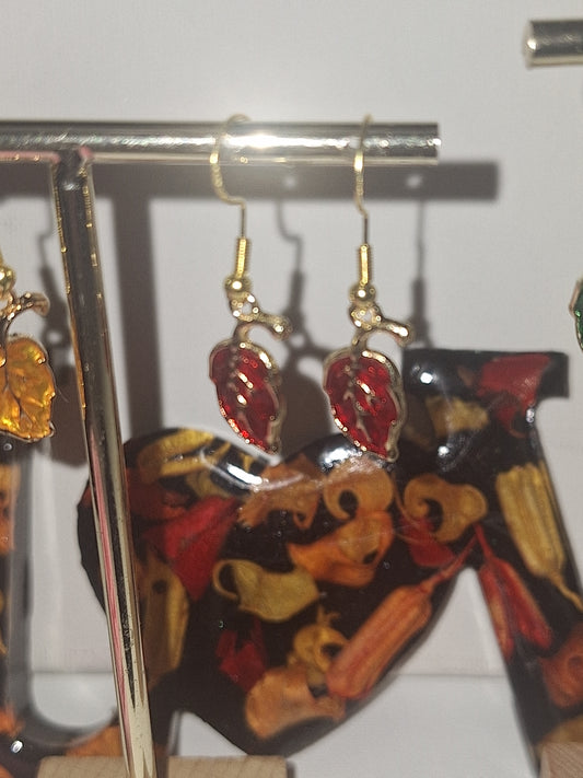 Boucle d oreille feuille