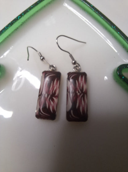 Boucles d'oreilles rectangle