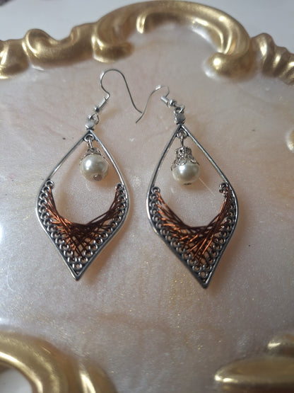 Boucles d'oreilles tressées