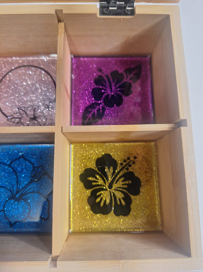 Boite de rangement hibiscus