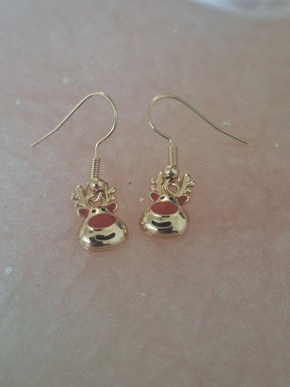 Boucles d'oreilles renne