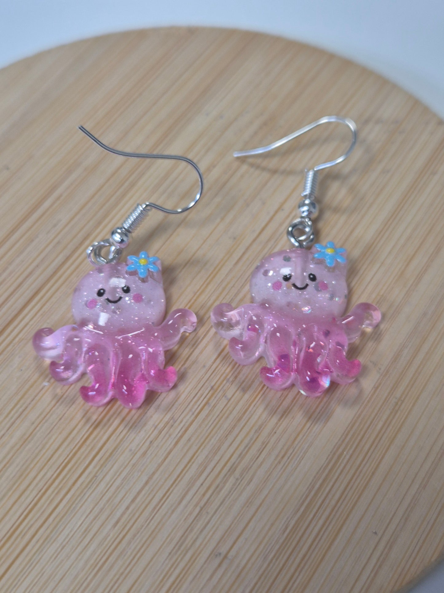 Boucles d'oreilles méduse