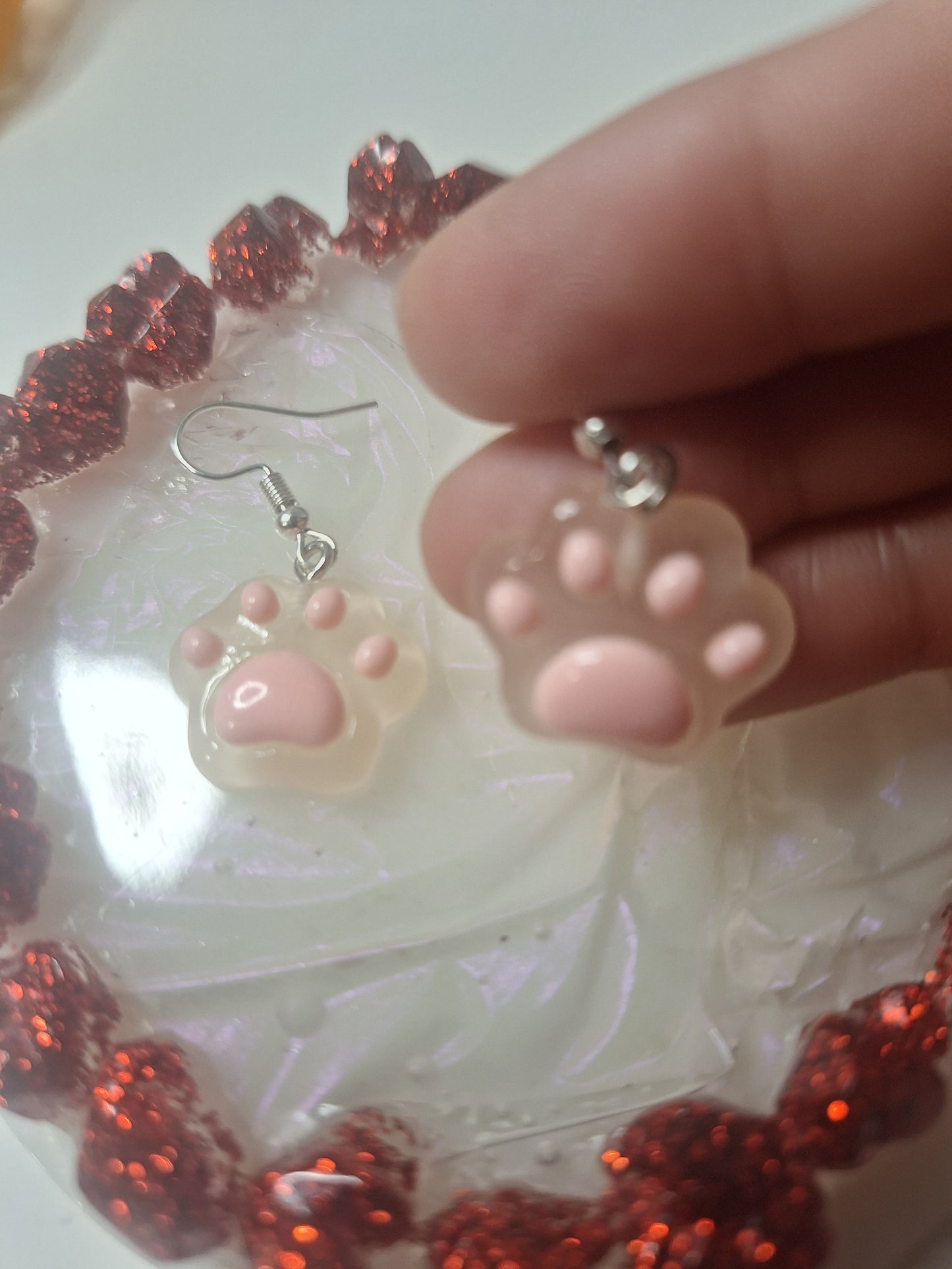 Boucles d'oreilles patte de chat