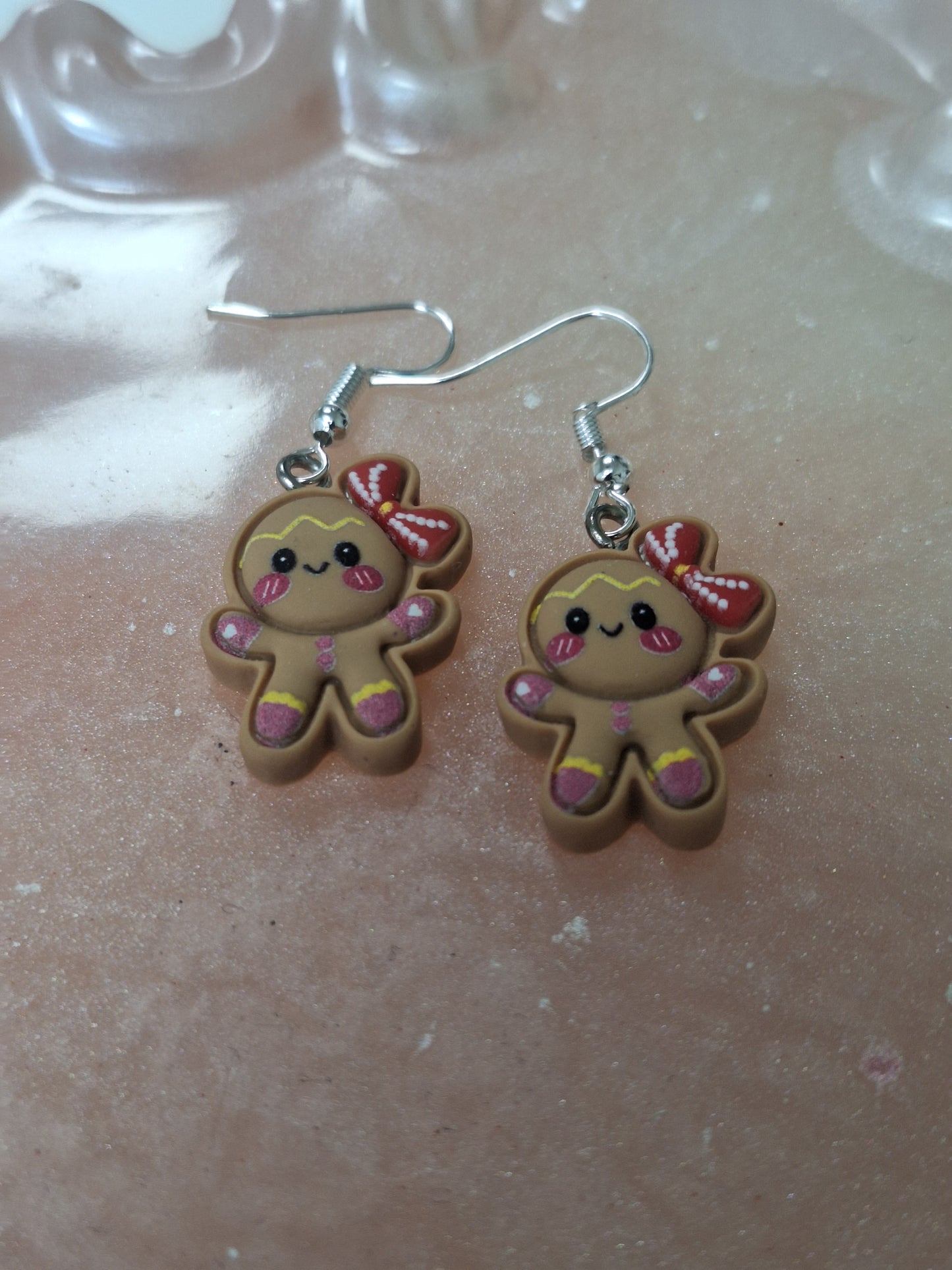 Boucles d'oreilles pain d épices