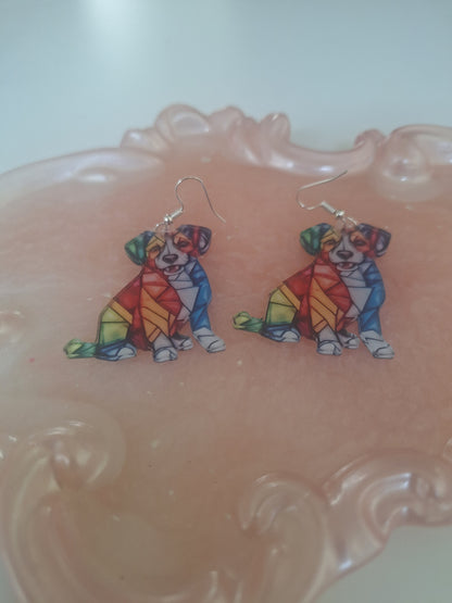 Boucles d'oreilles chien