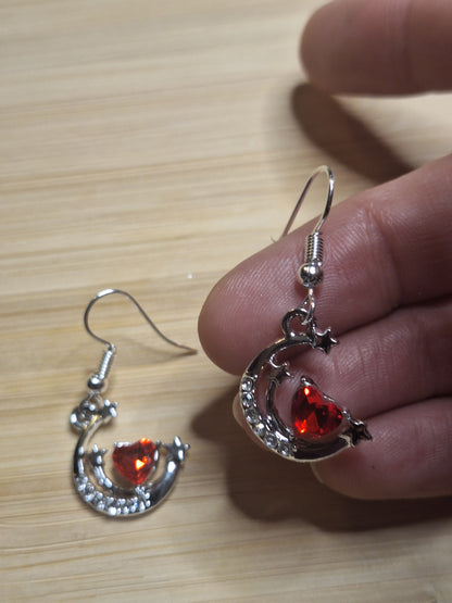 Boucles d'oreilles lune