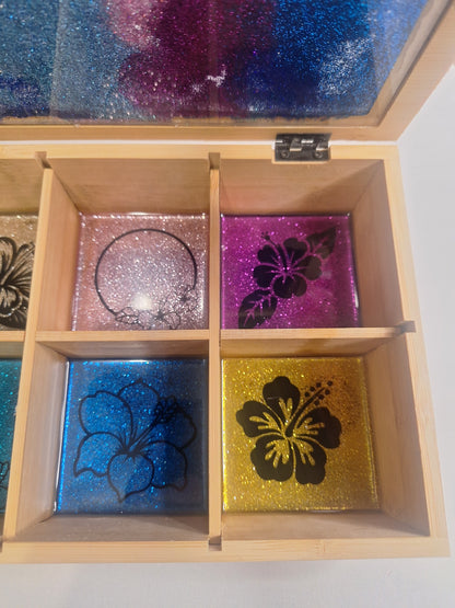 Boite de rangement hibiscus