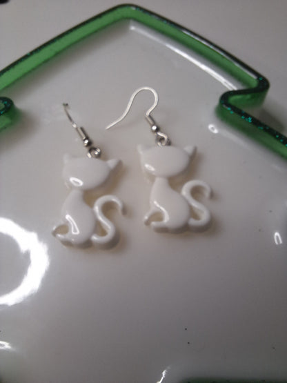 Boucles d'oreilles chat