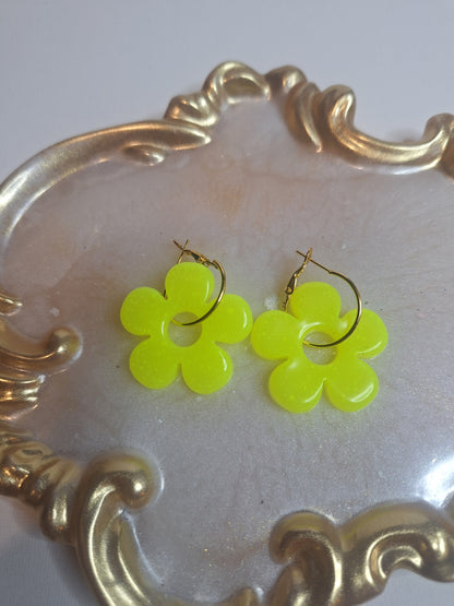 Boucles d'oreilles pampille marguerite
