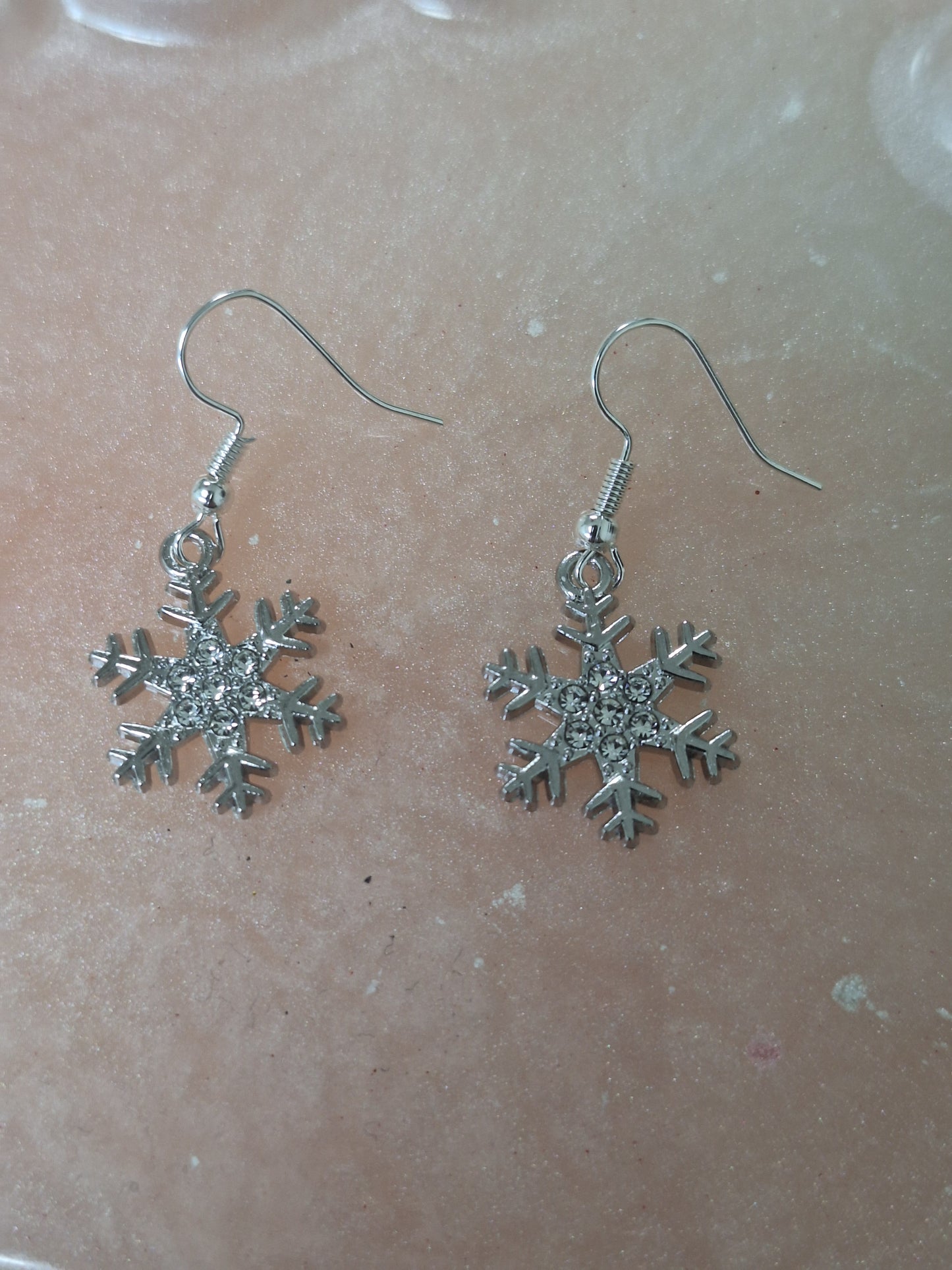 Boucles d'oreilles flocon de neige