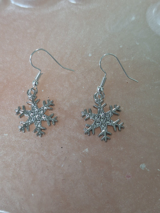 Boucles d'oreilles flocon de neige