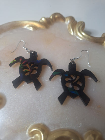 Boucles d'oreilles tortue