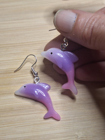 Boucles d'oreilles dauphin