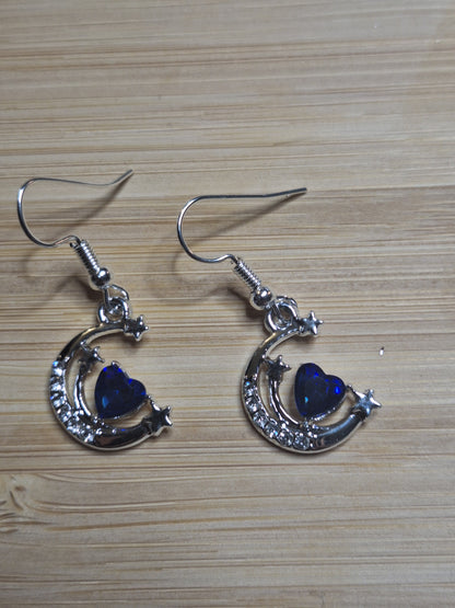 Boucles d'oreilles lune