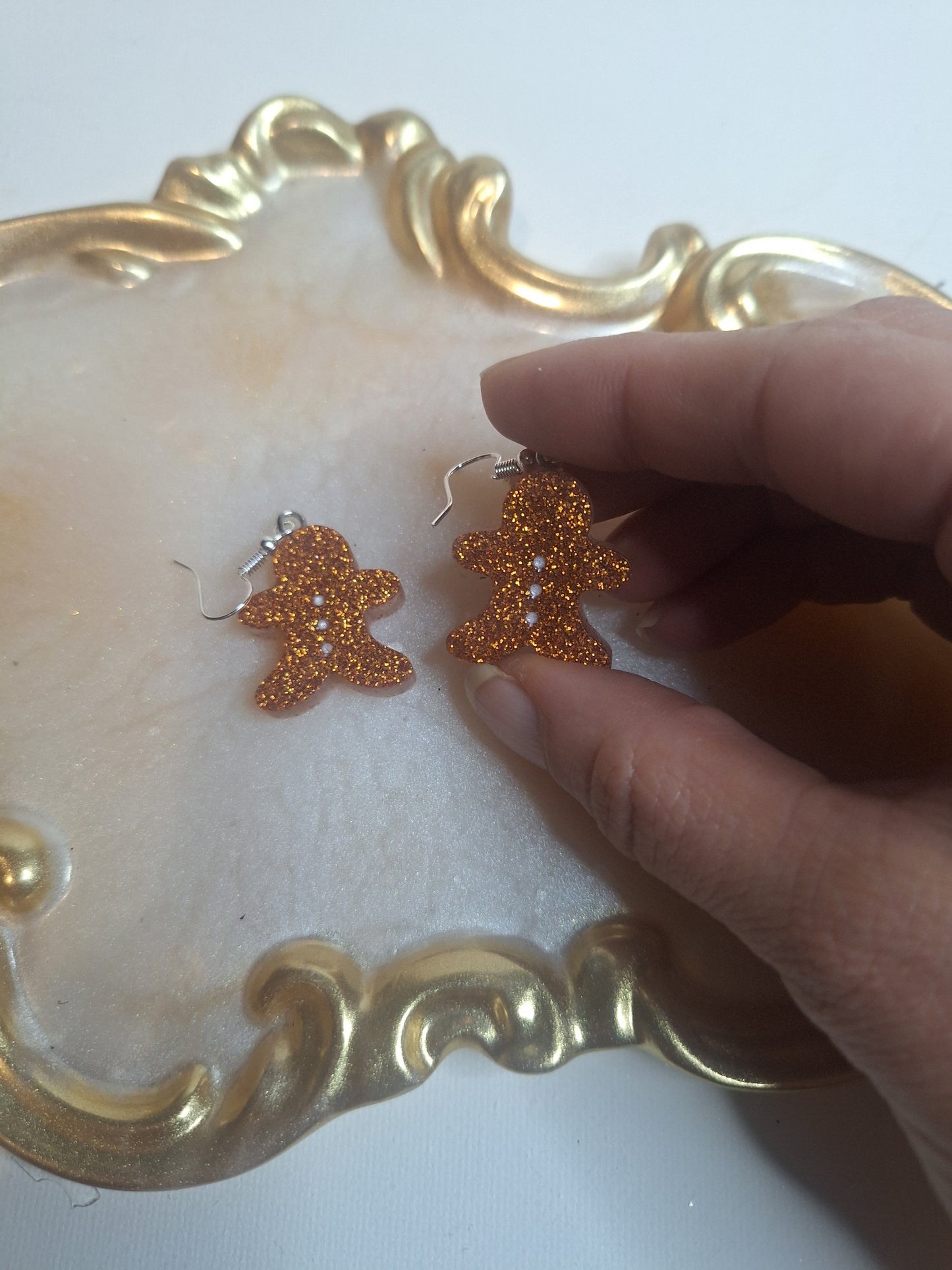 Boucles d'oreilles pain d épices