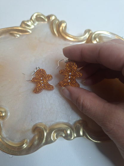 Boucles d'oreilles pain d épices