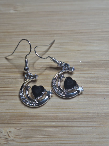 Boucles d'oreilles lune