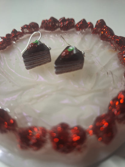 Boucles d'oreilles part de gâteau 🥮