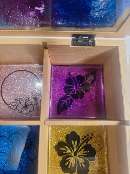 Boite de rangement hibiscus