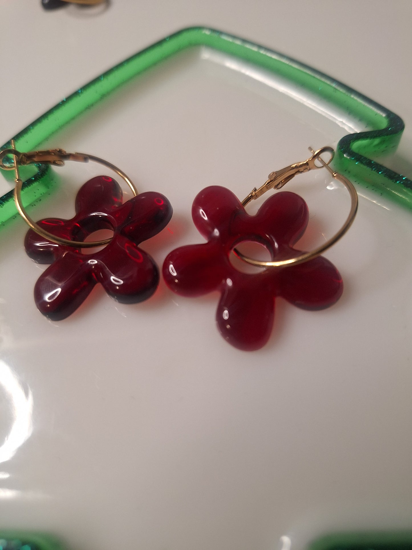 Boucles d oreilles 5 pétales