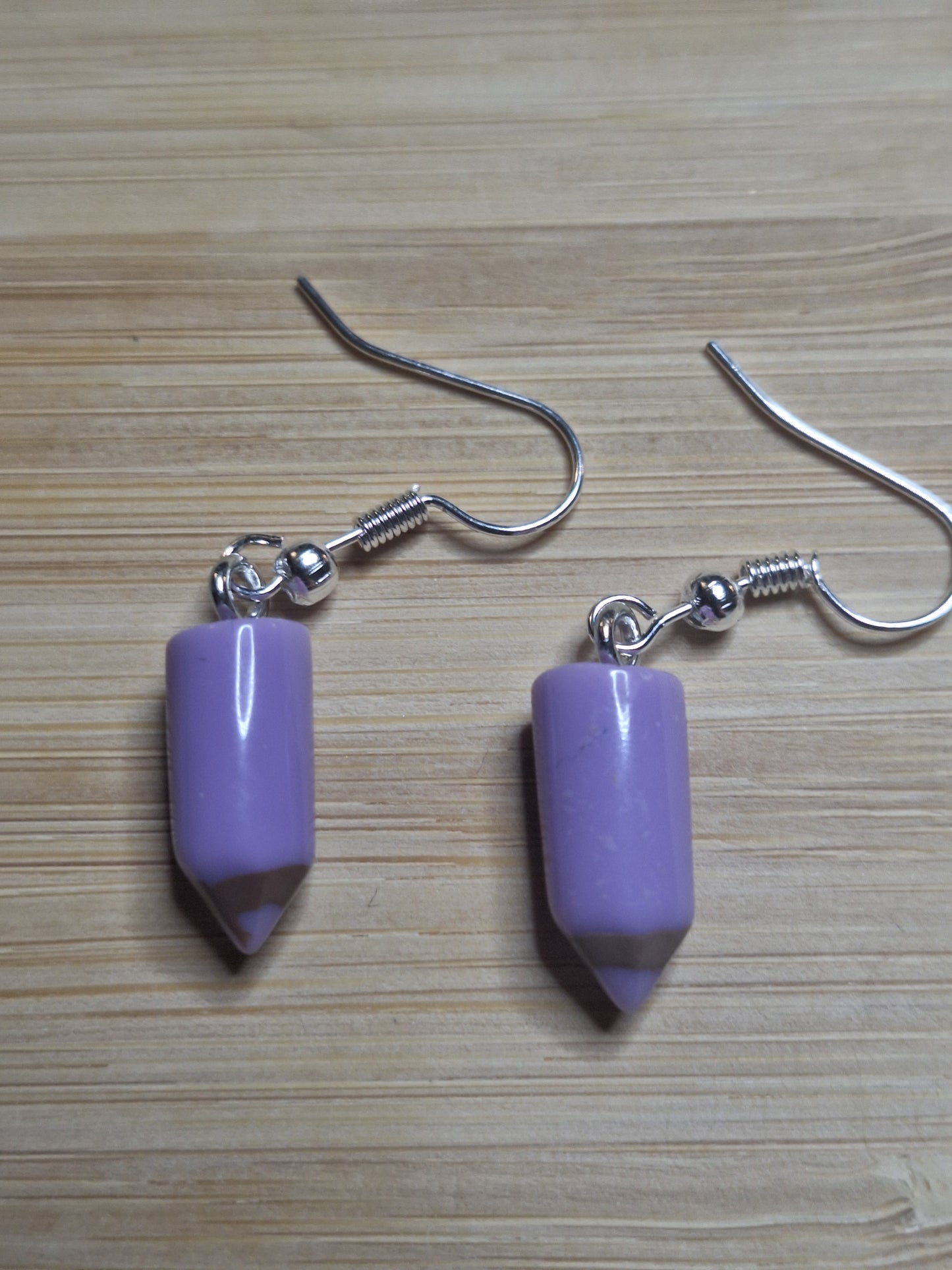 Boucles d'oreilles crayons de couleur